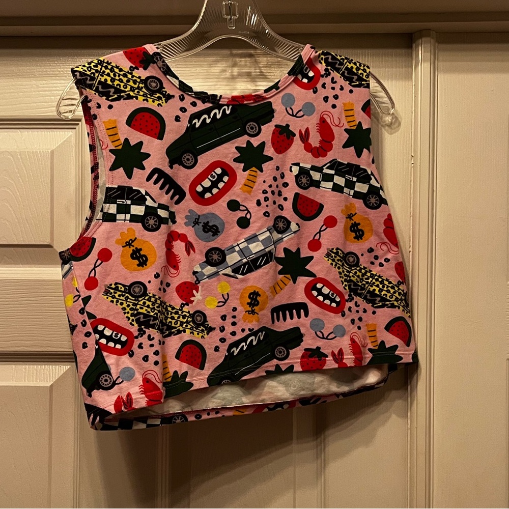 Nooworks Pink Graphic Tank Top